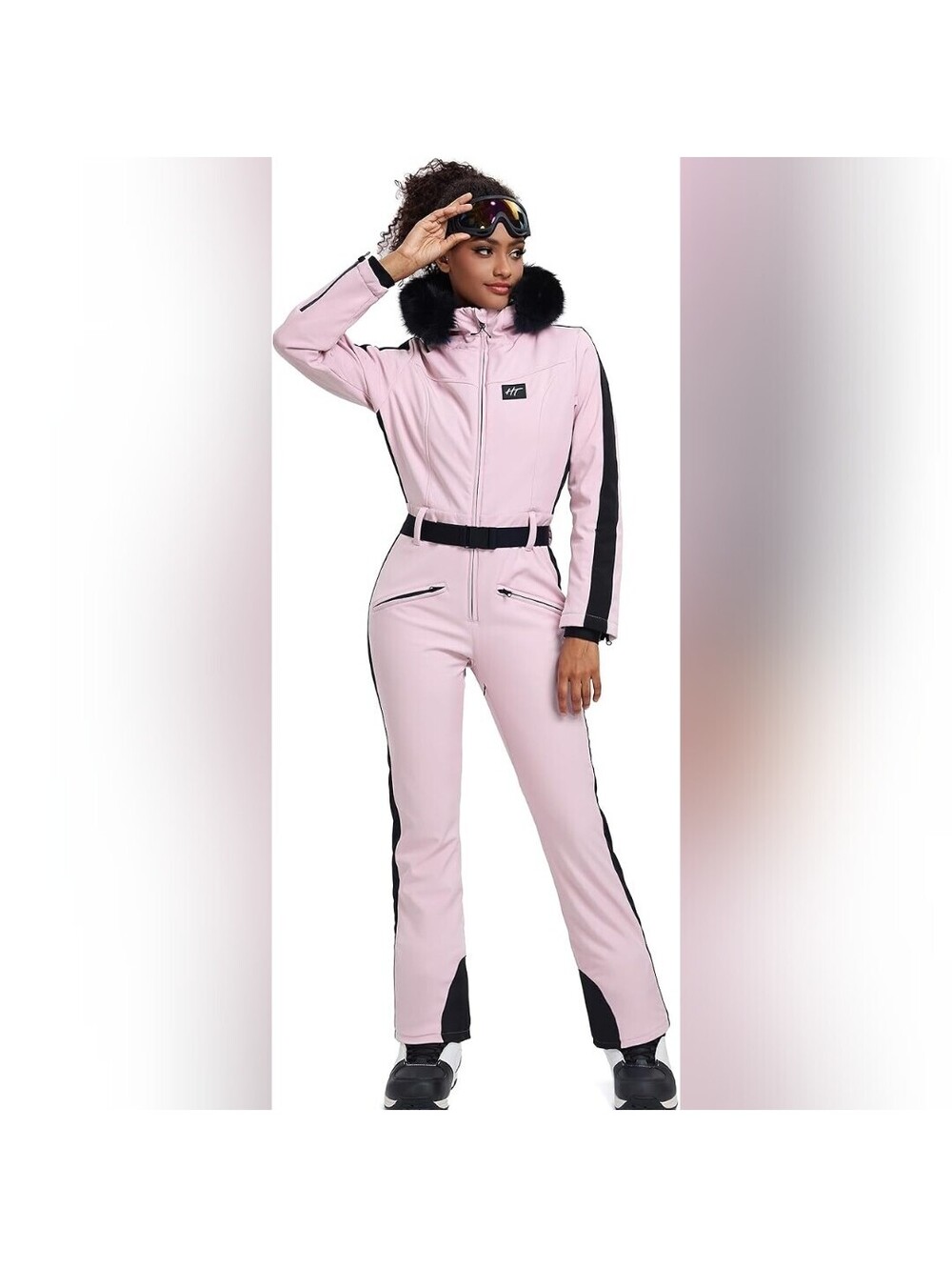 NWOT HOTIAN One Piece Slim Fit Overall Jumpsuit Outdoor Ski Snow Suit, Large